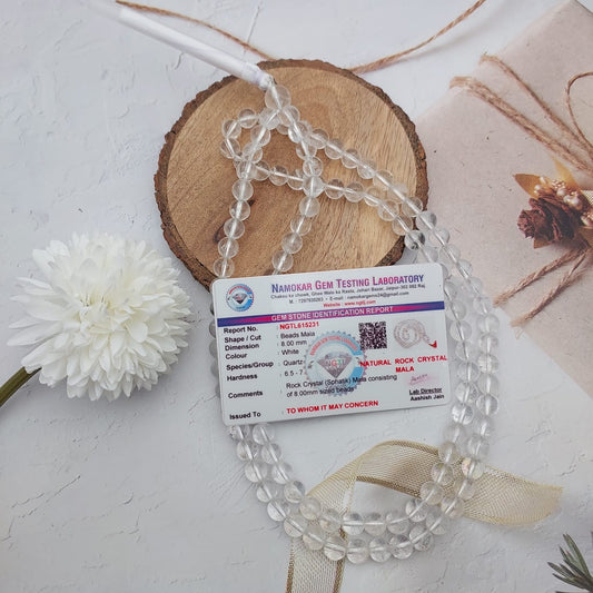 Crystal Quartz Mala