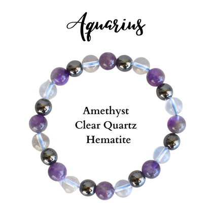 Aquarius Zodiac Bracelet (January 20 – February 18)