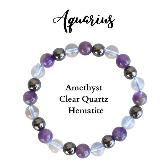 Aquarius Zodiac Bracelet (January 20 – February 18)