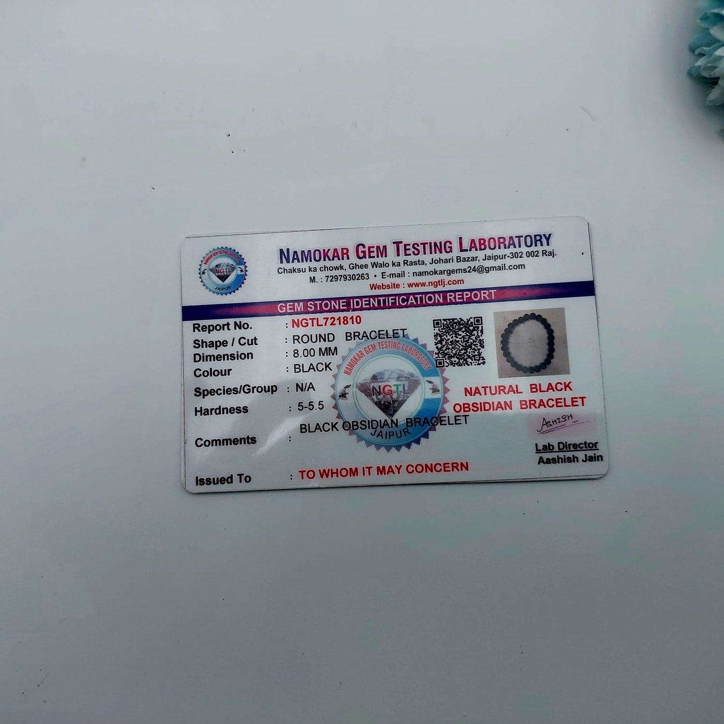 Black Obsidian Bracelet