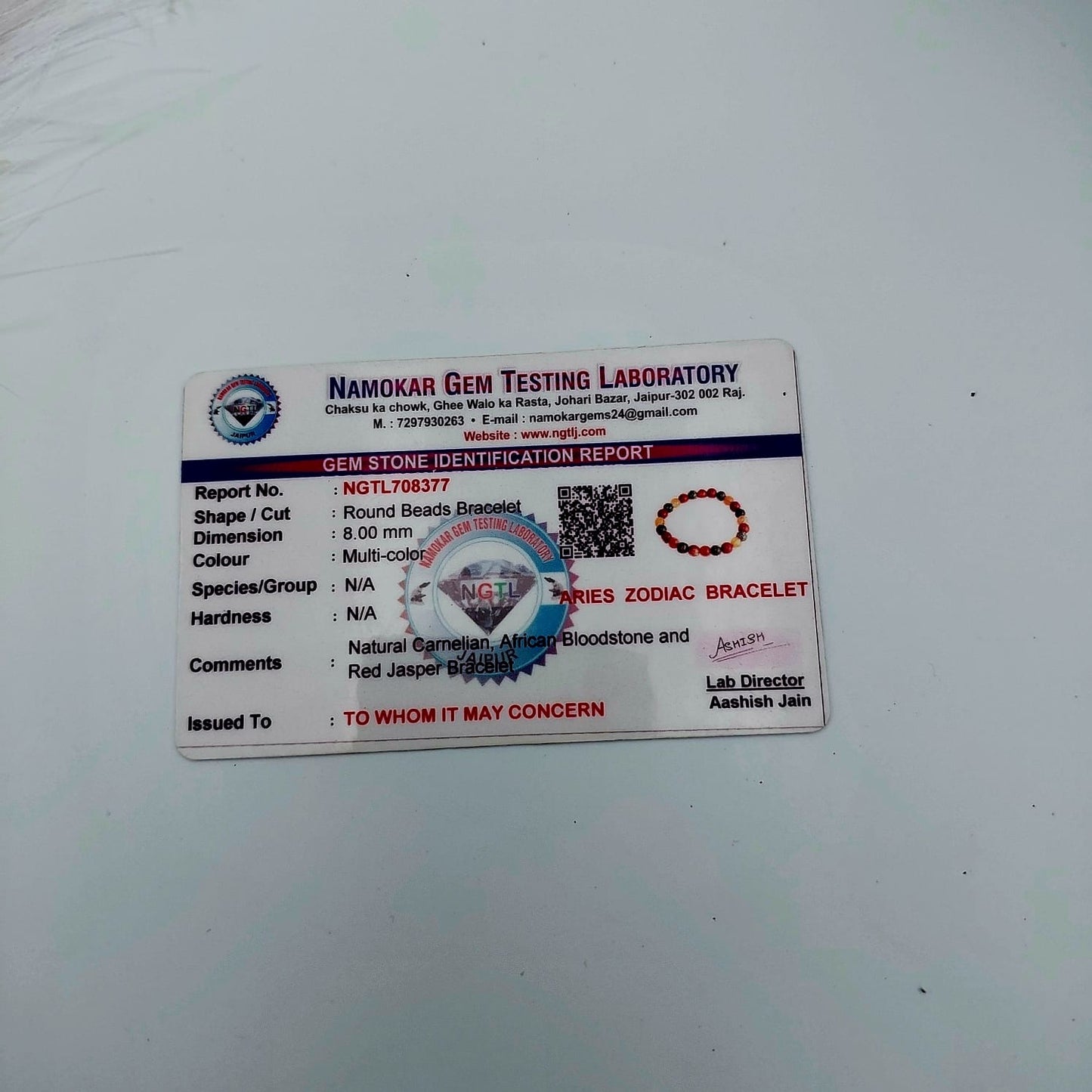 Aries Zodiac Bracelet (March 21 – April 19)