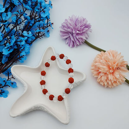 Rudraksh & Crystal bracelet