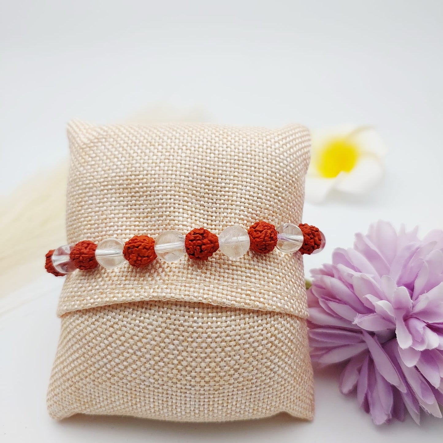 Rudraksh & Crystal bracelet