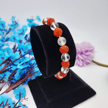 Rudraksh & Crystal bracelet