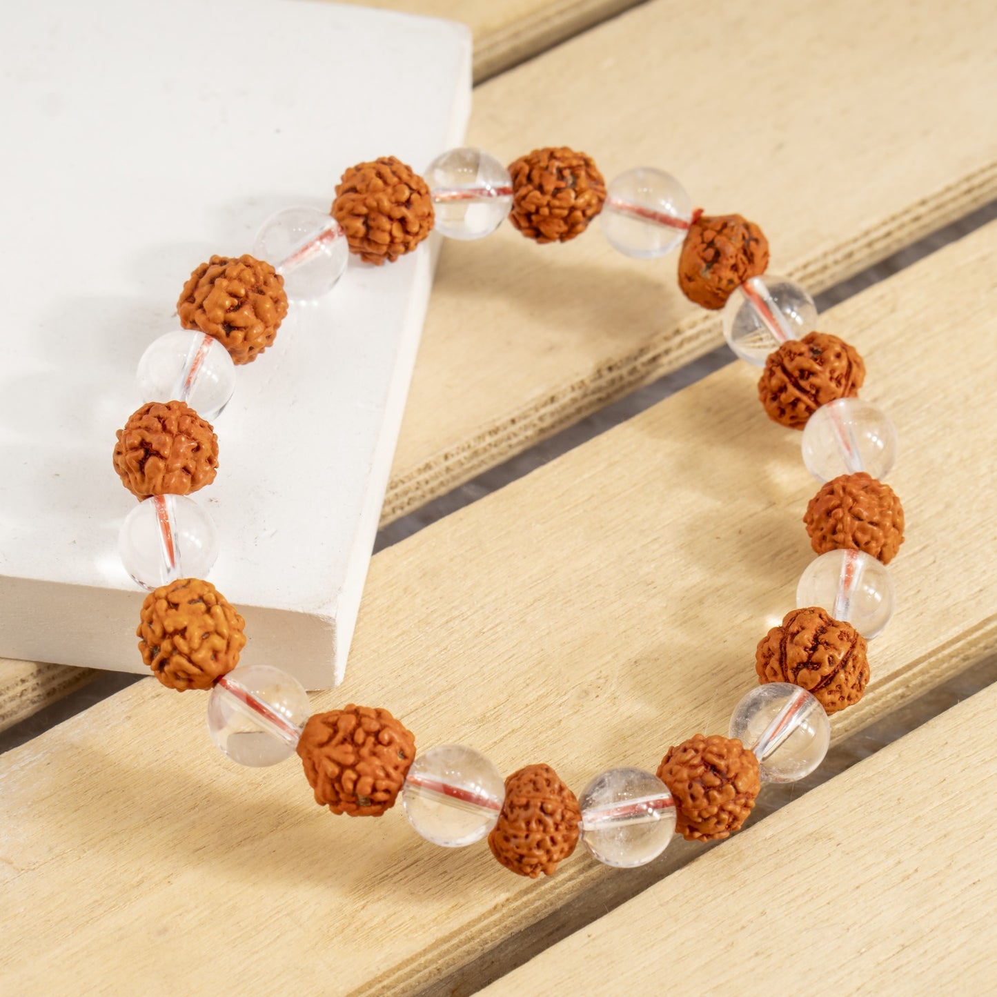 Rudraksh & Crystal bracelet