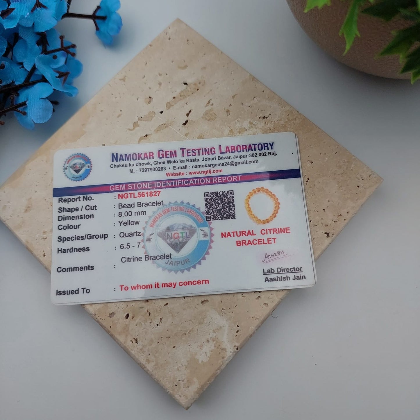 Citrine Heated Bracelet