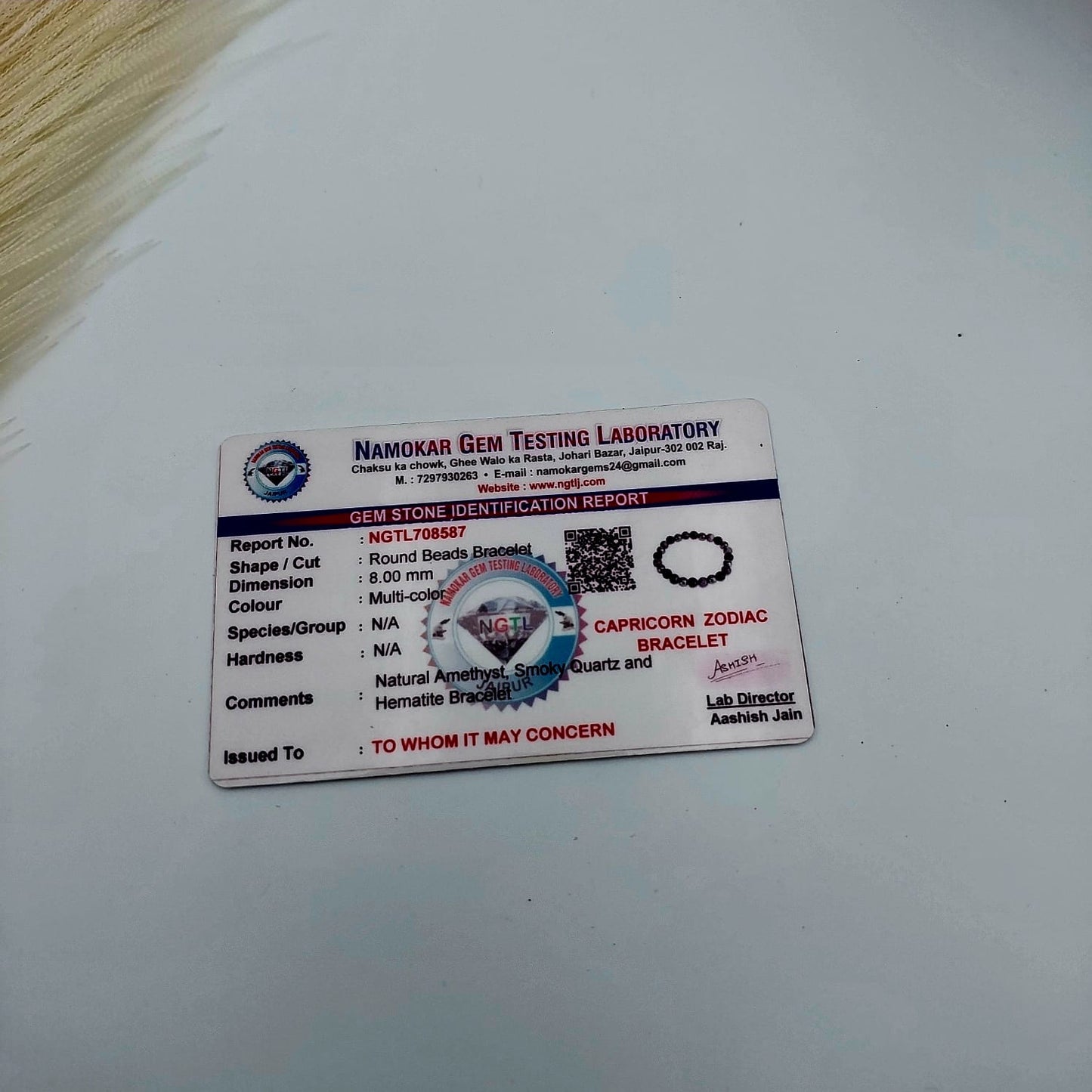 Capricorn Zodiac Bracelet (December 22 – January 19)