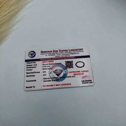 Capricorn Zodiac Bracelet (December 22 – January 19)