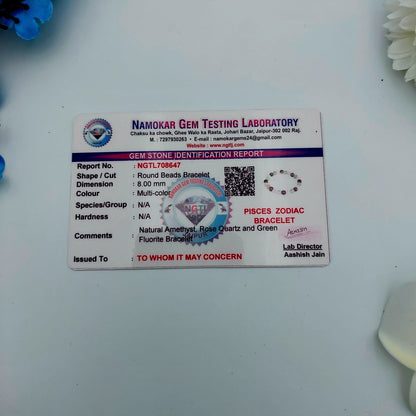 Pisces Zodiac Bracelet (February 19 – March 20)